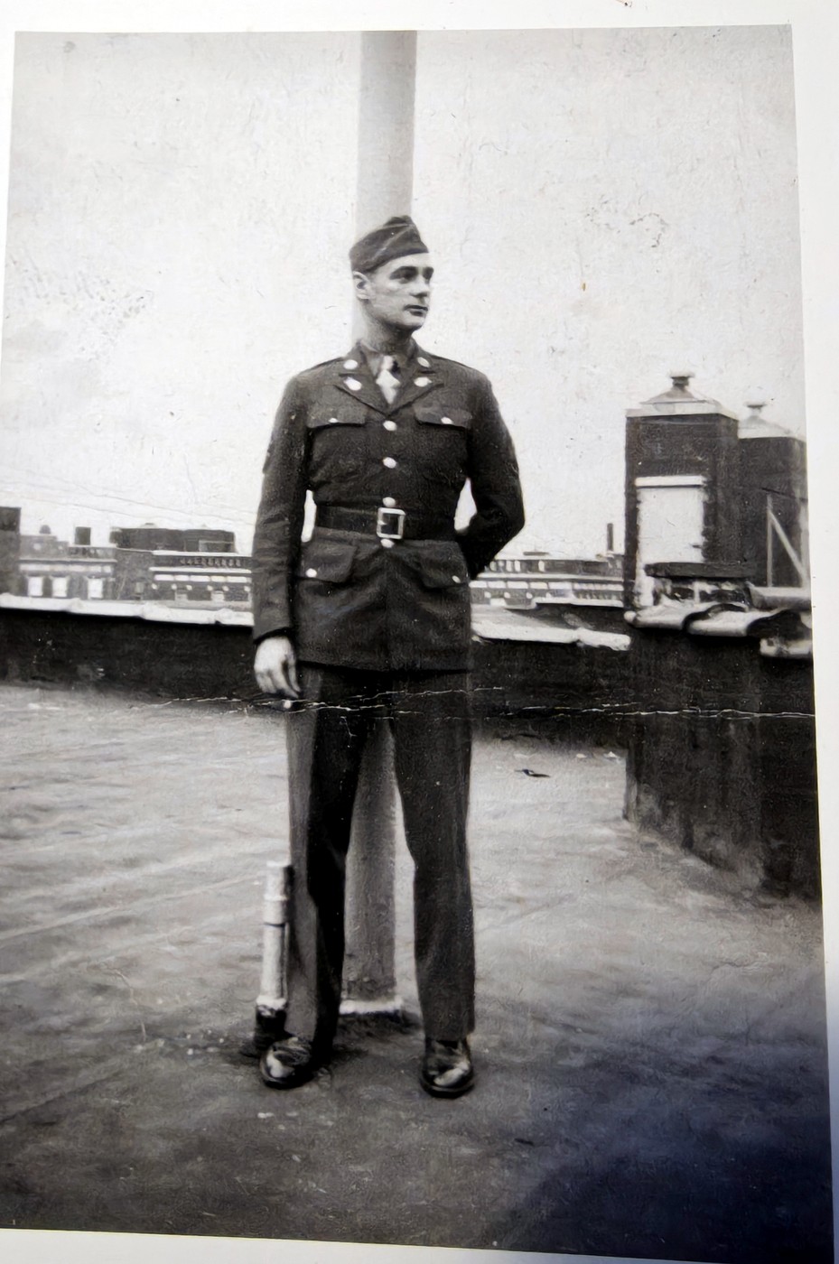 Portrait of James F. Hackett in uniform